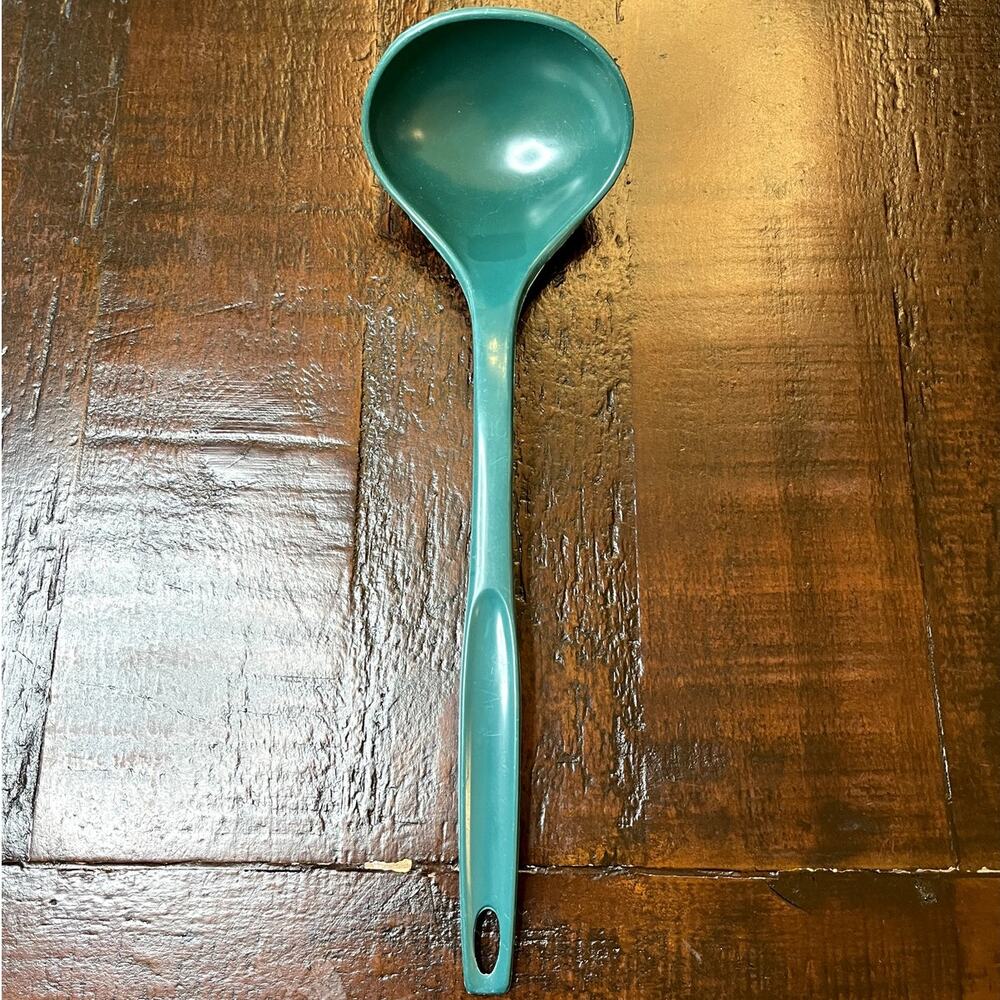 Vintage 1970s Foley Teal Blue Green Nylon Ladle Kitchen Utensil USA Retro